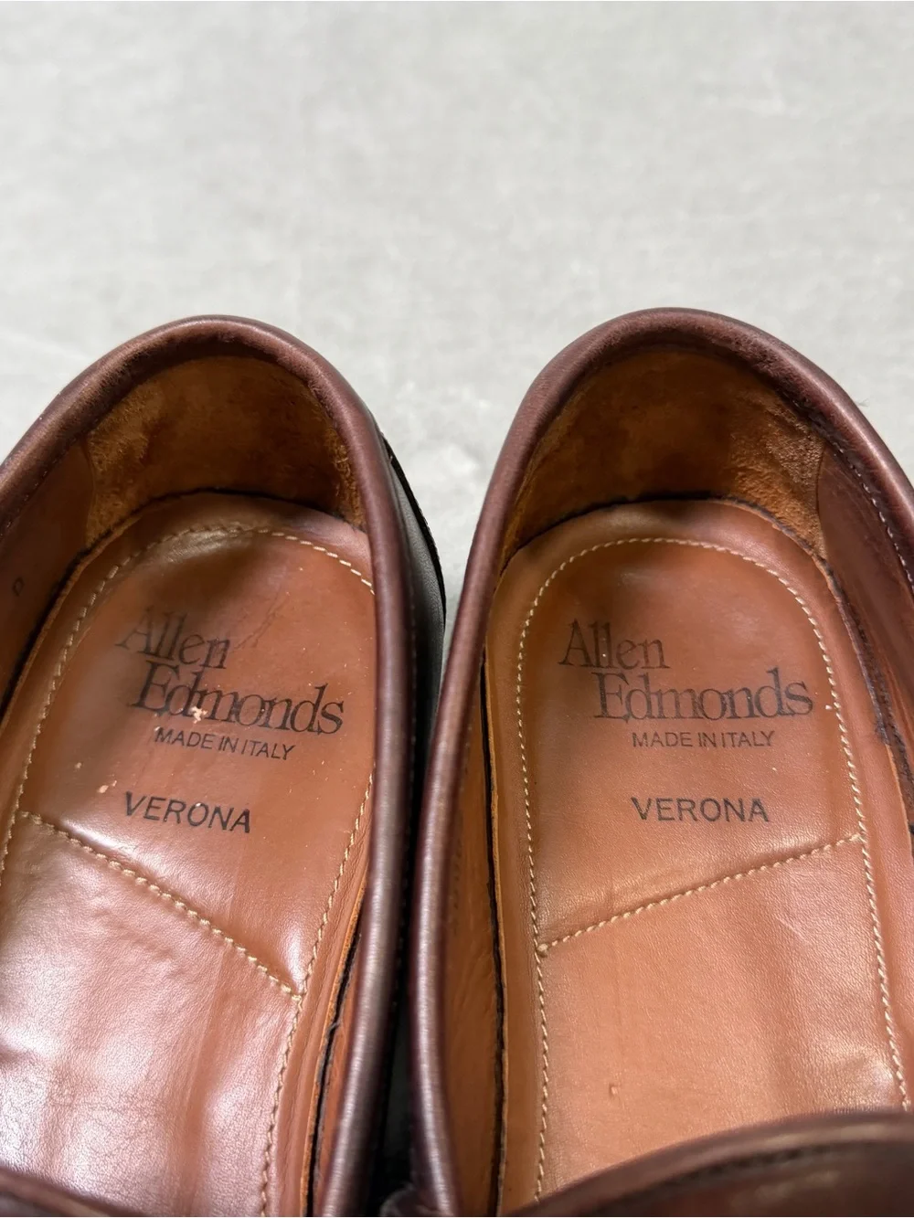 Allen Edmonds Verona Loafer Men's US 8 Made In Italy Brown Leather Office